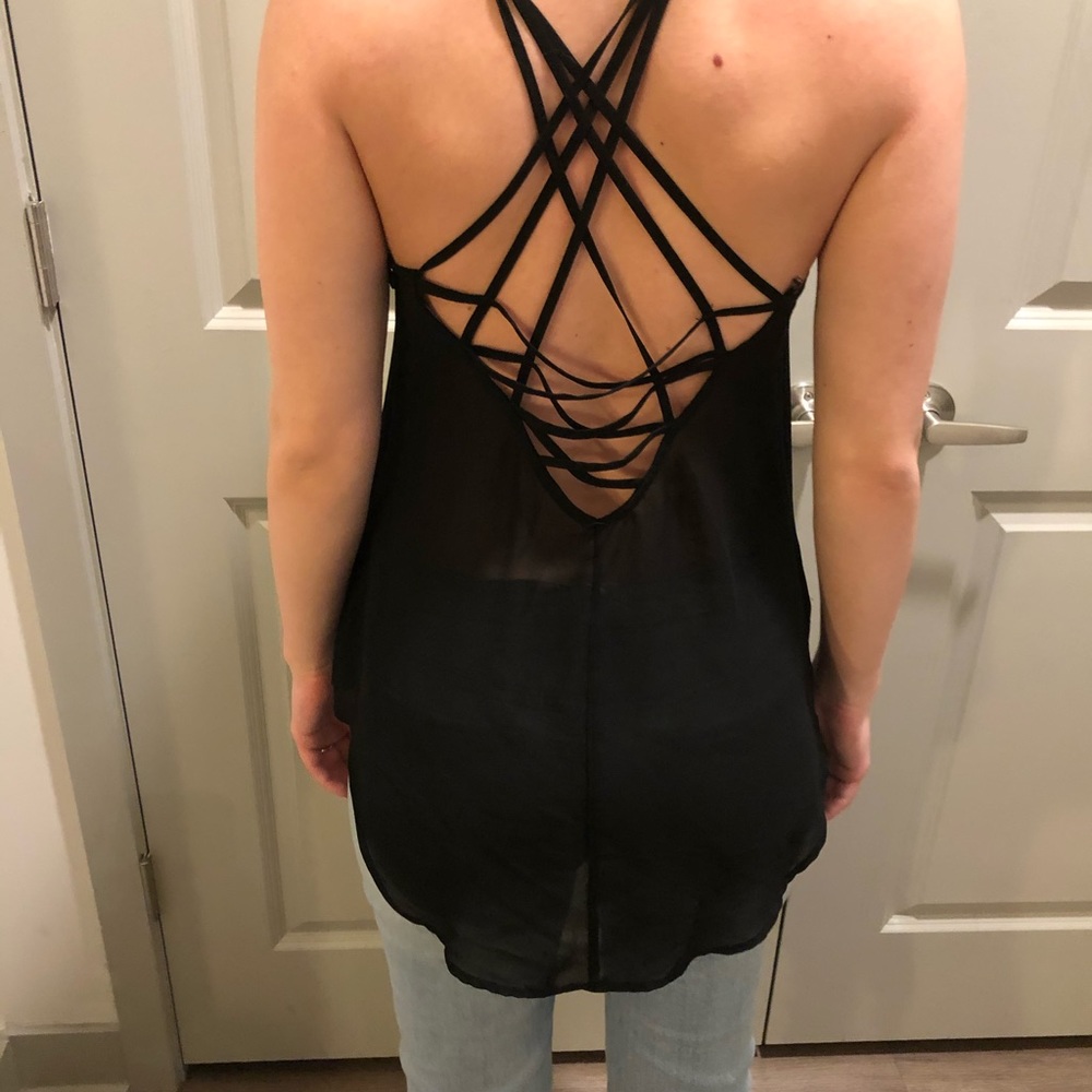 Sophie & Trey Open Back Tank Top - Small